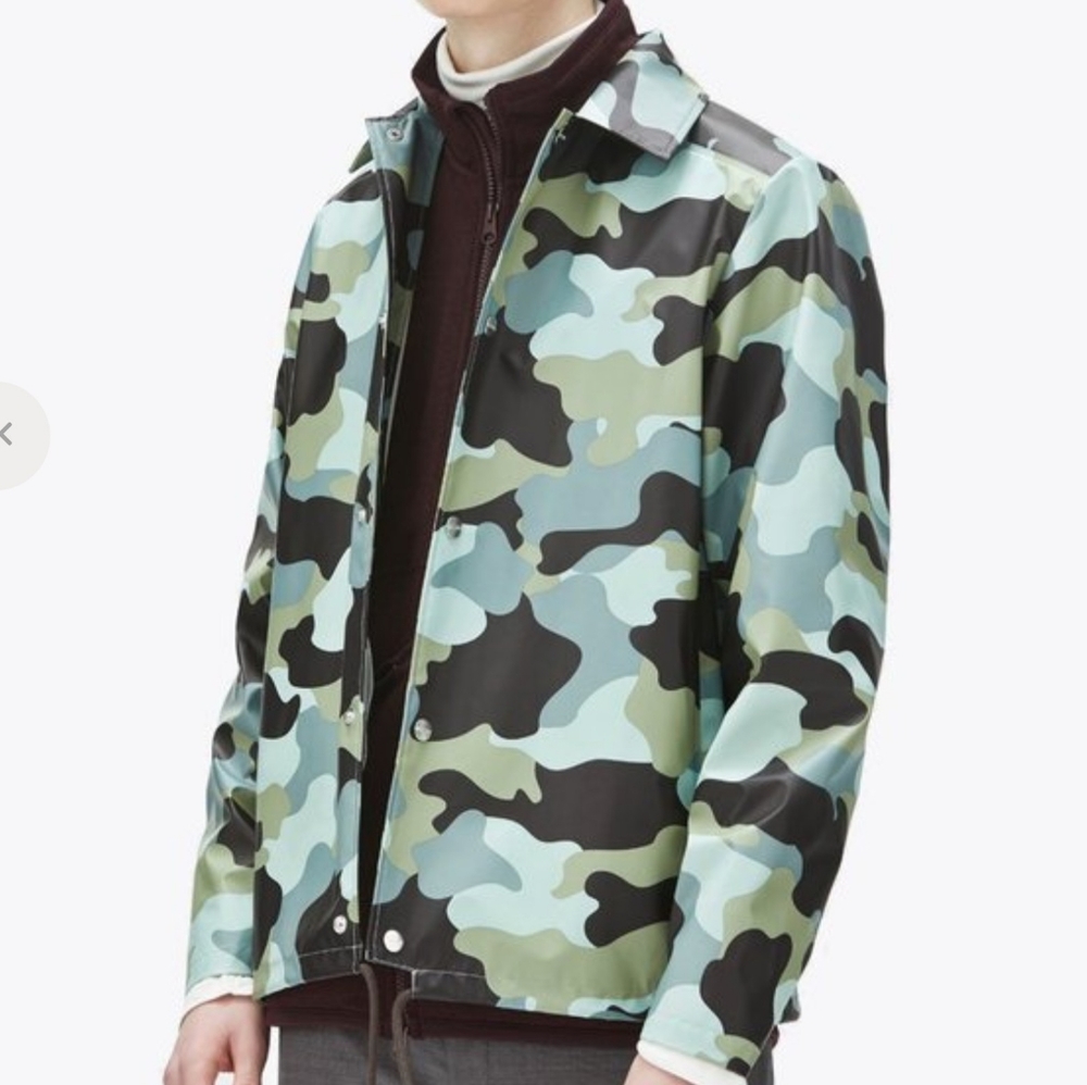 RAINS AOP Coach Jacket Sea Camo - UNISEX